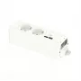 SCHNEIDER ELECTRIC UNICA SYSTEM+ MODULĀRĀ VIENĪBA 2XSCHUKO+USBA/C BALTA
