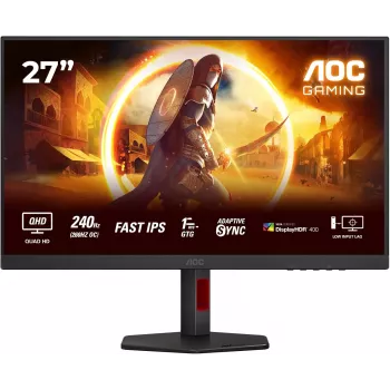 AOC Q27G4ZR monitors 27 collu QHD 180Hz IPS spēļu monitors