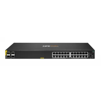 HPE Aruba Networking CX 6000 24p 10M/100M/1G Class4 PoE 4p SFP 1G 370W slēdzis