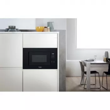 WHIRLPOOL Iebūvējamā mikroviļņu krāsns WMF200G NB, 20L, Melna