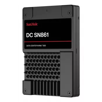 SSD|SANDISK|DC SN861|1920 GB|PCI Express 5.0|NVMe Jā|Rakstīšanas ātrums 3600 MB/s|Lasīšanas ātrums 13700 MB/s|U.2|MTBF 2500000 h|WUS6BA119PSP9X30TS2525
