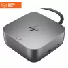 HP Thunderbolt 4 Ultra Dock - OPENBOX - G6 280W ar kombinēto kabeli - 5x USB-A, 2x USB-C, 1x USB-C Thunderbolt 4, 2x DisplayPort, 1x HDMI, 1x RJ-45, Meteor Silver, 3 gadi