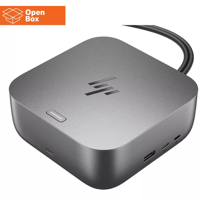 HP Thunderbolt 4 Ultra Dock - OPENBOX - G6 280W ar kombinēto kabeli - 5x USB-A, 2x USB-C, 1x USB-C Thunderbolt 4, 2x DisplayPort, 1x HDMI, 1x RJ-45, Meteor Silver, 3 gadi