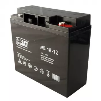 12V 18Ah AGM Slēgta svina-skābes akumulators – bez apkopes, F2 spailes