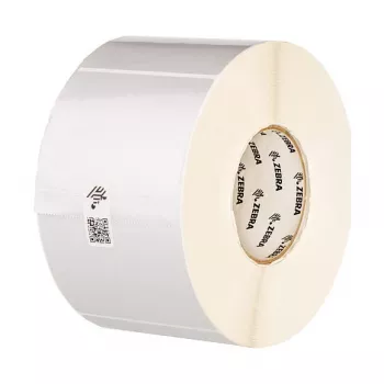 Etiķešu rullis Zebra Z-Ultimate 3000T Silver Pastāvīga Līme, poliesters, 70×32 mm, serde 25 mm, ruļļa Ø 127 mm, 28 440 etiķetes
