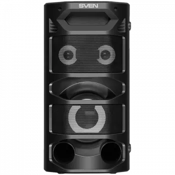 2.0 Portable Speaker SVEN PS-670, Black, Power Output 2x32.5W (RMS), TWS, Bluetooth, FM, USB, microSD, LED Display, Remote Control, Lithium Battery