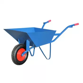 AWTOOLS AW00032 Dārza rati / ķerra - 200 kg kravnesība, 100 L, cinkota tērauda paplāte, pneimatiskie riteņi