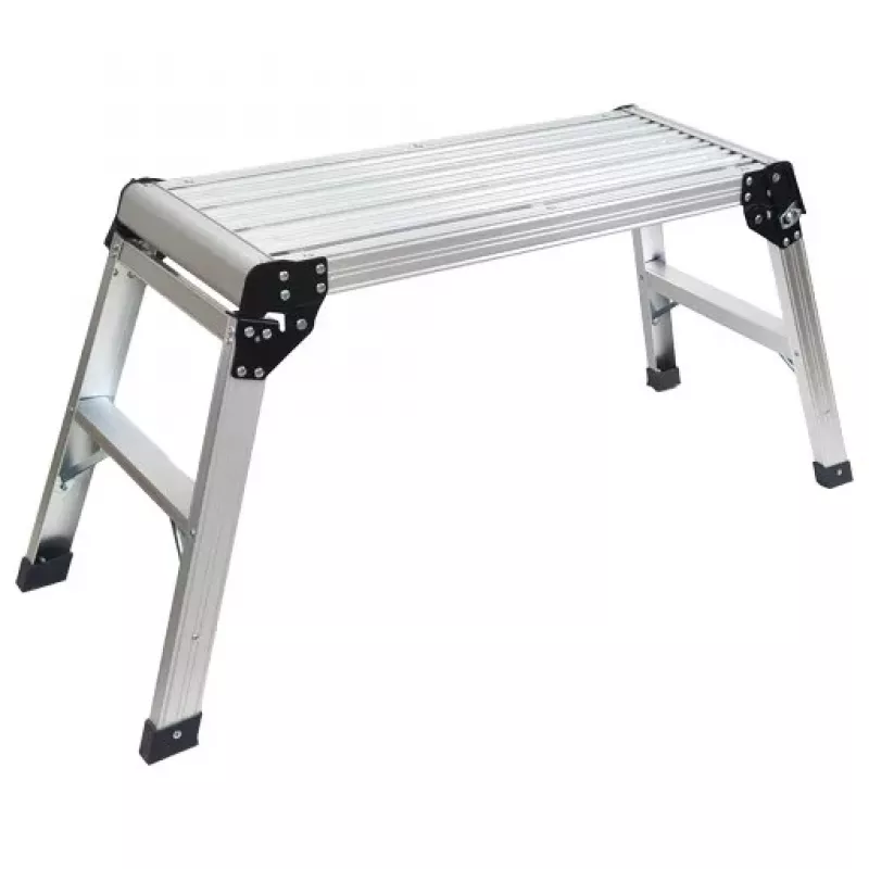 Kastom Alumīnija darba platforma ML-203 - 150 kg ietilpība, 500 mm augstums, salokāma