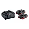 METABO 18V 4.0Ah LiHD Xtreme akumulators 2 gab. + ASC 290 lādētājs
