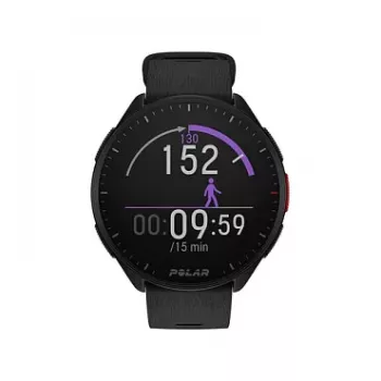 Polar Pacer GPS Running Watch - Night Black - S/L Strap - 1,2 inch MIP Display - 32MB - Bluetooth