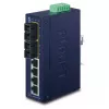 PLANET ISW-621TS15 Industrial Unmanaged L2 Fast Ethernet Switch ar 4x 10/100 + 2x 100Base-FX SC Multi-mode, DIN-Rail/Sienas montāža, -40 līdz 75°C