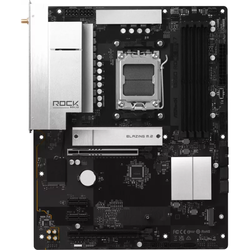 ASRock B650 Rock WiFi7 AM5 ATX mātesplate