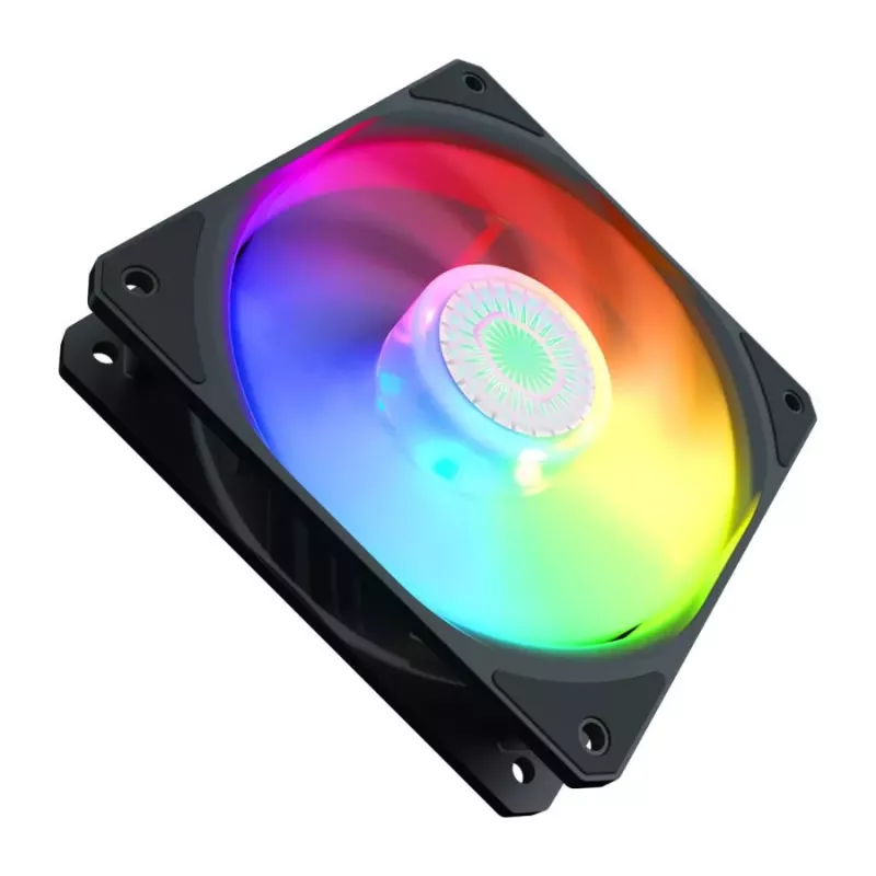 Cooler Master MasterFan MF120 Lite ARGB 120mm PWM Case Fan, 650-1750 RPM, 47.2 CFM, Melns