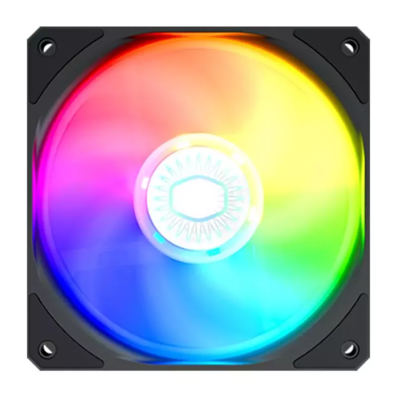 Cooler Master MasterFan MF120 Lite ARGB 120mm PWM Case Fan, 650-1750 RPM, 47.2 CFM, Melns