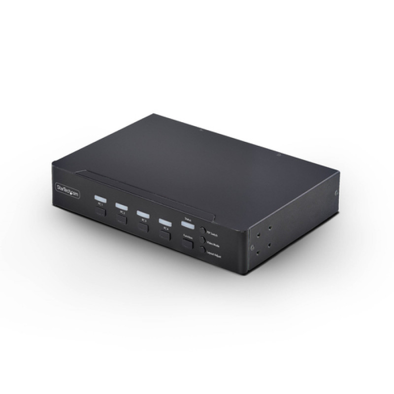 StarTech.com 4 portu DVI-I KVM slēdzis ar audio un USB 2.0 centrmezglu