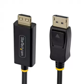 StarTech.com 4,5 m DisplayPort uz HDMI adaptera kabelis ar satveršanas savienotājiem, 4K 60Hz HDR, melns