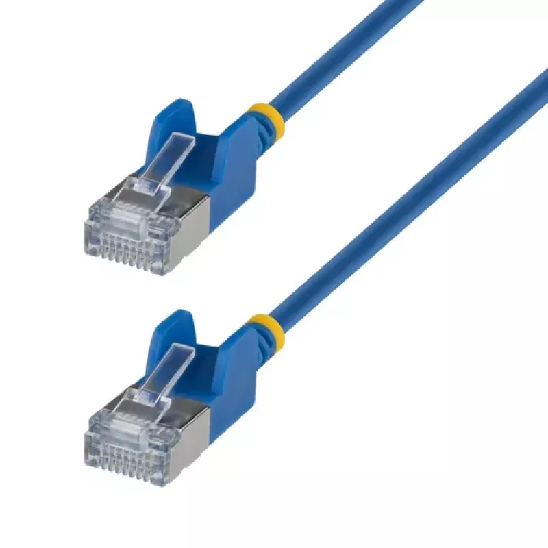 StarTech.com 1m Ultra Slim Cat6a UTP Patch Cable - Blue - Snagless RJ45
