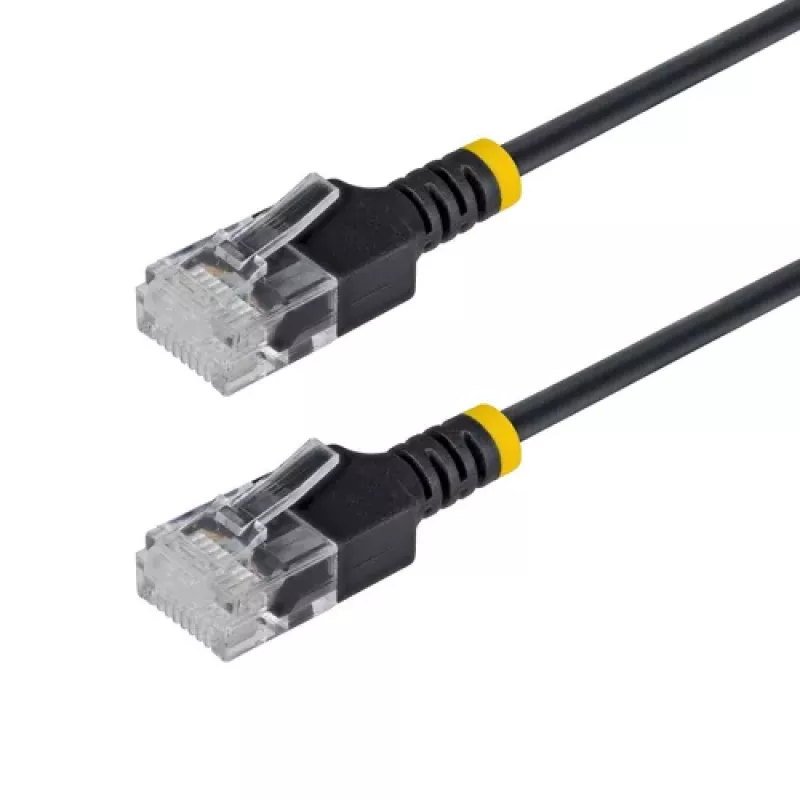 StarTech.com 80 cm Ultra Slim Cat6a UTP Patch Cable - RJ-45 Male to RJ-45 Male - Black