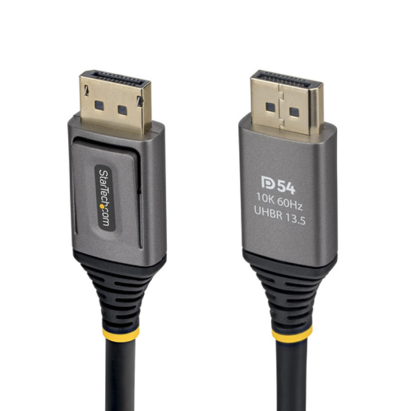StarTech.com 2m DisplayPort 2.1 kabelis - DP54 sertificēts - Melns