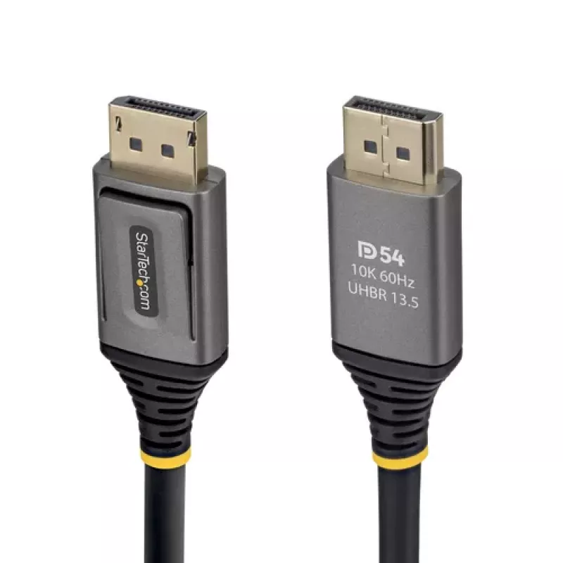 StarTech.com 2m DisplayPort 2.1 kabelis - DP54 sertificēts - Melns