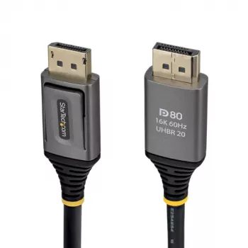 StarTech.com 2 m DisplayPort 2.1 kabelis, DP80, spraudnis uz spraudni (DP21V-2M-DP80-CABLE)