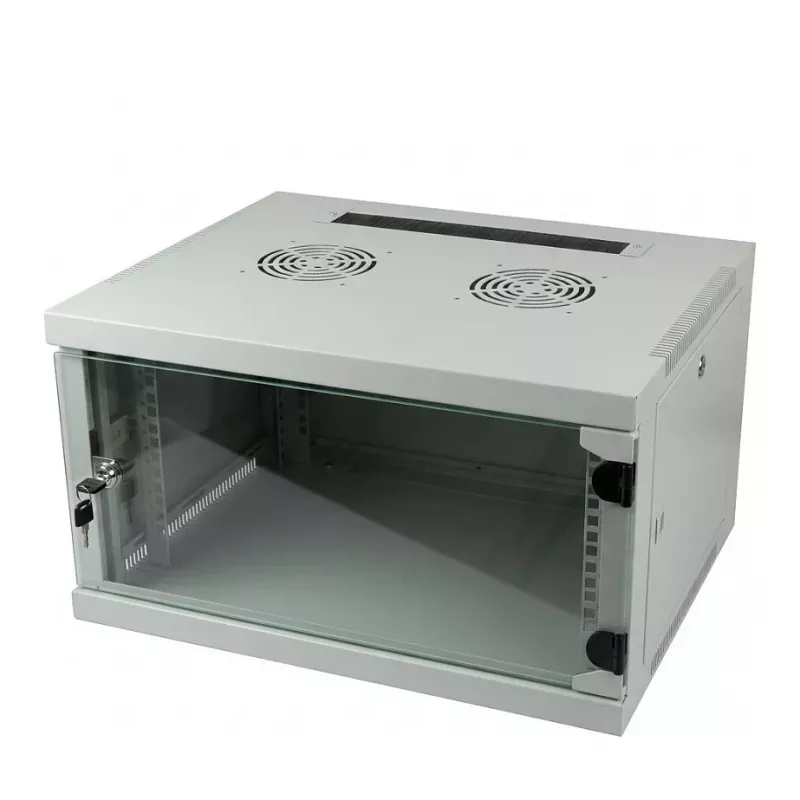 ALLNET 19 inch sienas tīkla skapis 4U 1-detaļas 594x541mm gaiši pelēks SMQ sērija