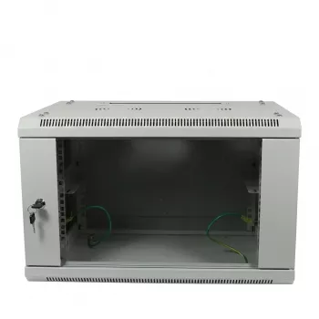 ALLNET 19 inch sienas stiprinājuma korpuss 6U 600x600mm gaiši pelēks plakanā iepakojumā SMA sērija