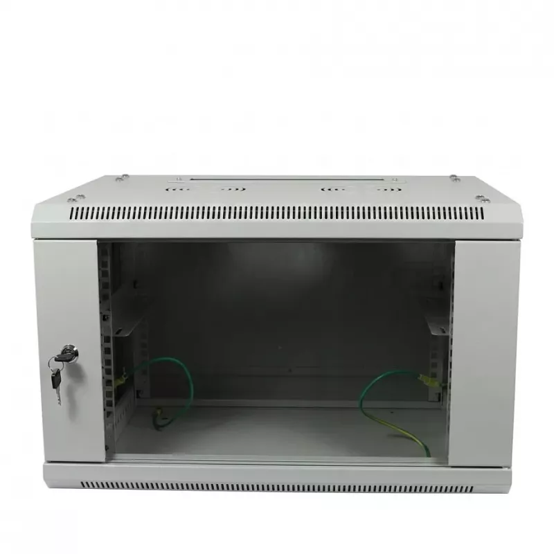 ALLNET 19 inch sienas stiprinājuma korpuss 6U 600x600mm gaiši pelēks plakanā iepakojumā SMA sērija