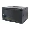 ALLNET 19 inch Sienas skapis 12U 1-Daļas Dziļums 450mm Melns Izjaukts Plakanā iepakojumā SMA Sērija