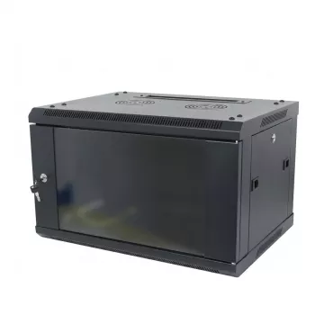 ALLNET SMA-Series 19 inch sienas stiprinājuma korpuss 9U 1-daļa 600mm dziļums melns Flat Pack
