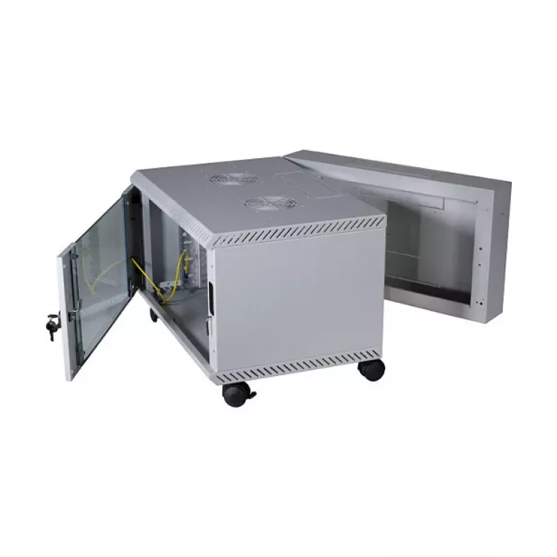 EFB 19 inch sienas skapis 12U, grozāms, 2-daļīgs, RAL 7035, dziļums 500 mm