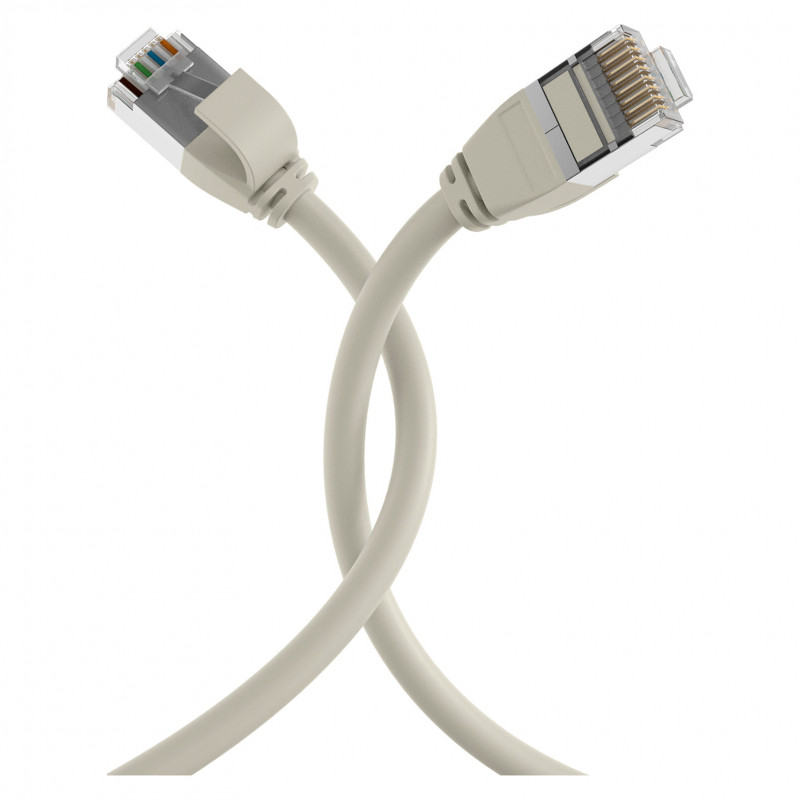 EFB Elektronik RJ45 Patch Cable Cat.6A U/FTP TPE 4mm Ultraflex Grey 1m