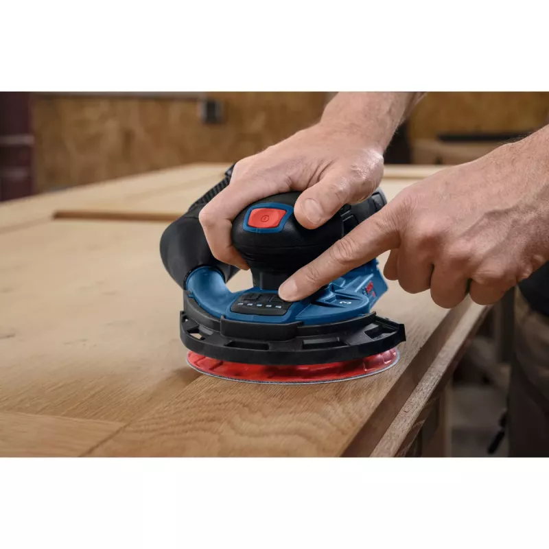 Bosch Professional GEX 12V-150-3 Bezvadu ekscentriskā slīpmašīna (12V, 150 mm, bezsuku EC motors, L-BOXX komplektā)