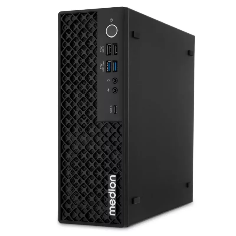 MEDION Picoworx T80 III Mini PC, Intel Core Ultra 7 258V, 32 GB RAM, 1 TB SSD, Windows 11 Pro, Melns