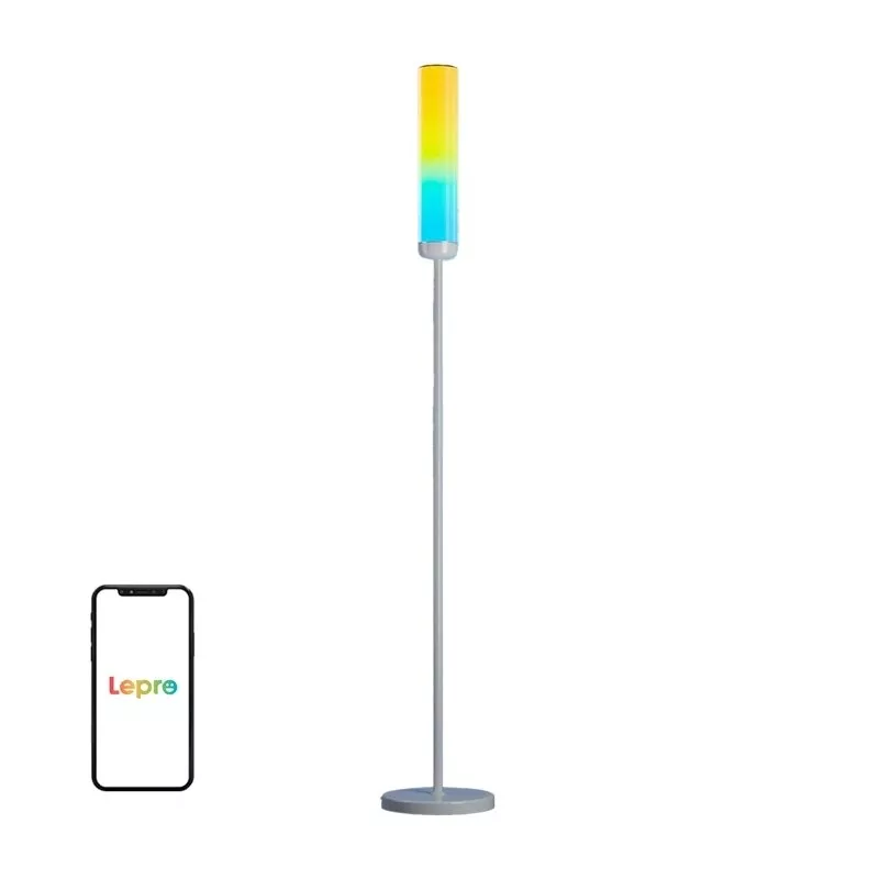 Lepro O1 AI Floor Lamp - viedā grīdas lampa, 2000 lūmeni, RGB+CCT, Wi-Fi, darbojas ar Alexa/Google Assistant