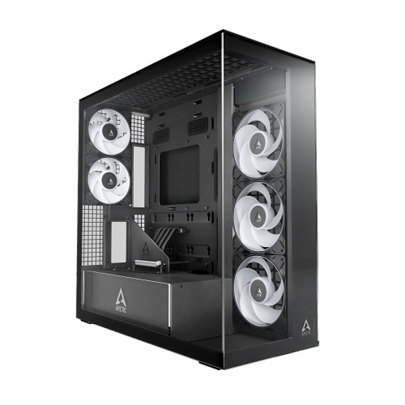 Arctic Xtender VG Black Clear Glass Vertical GPU Mount - Midi/Minitower - ATX