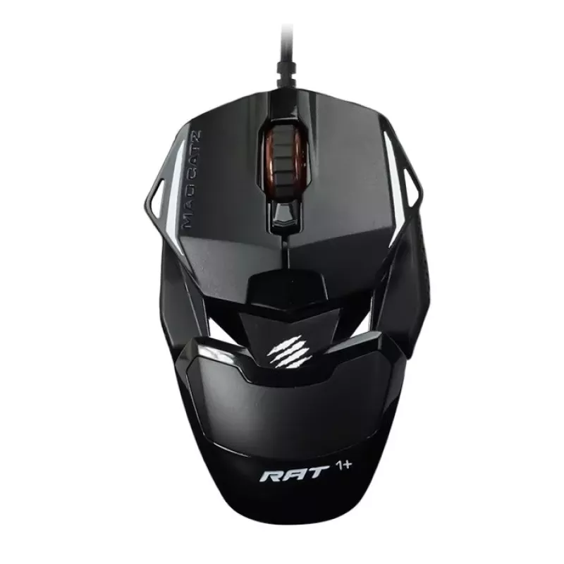 Mad Catz THE AUTHENTIC R.A.T. 1+ Gaming Mouse (MR01MCINBL000-0) - Melns/Sarkans