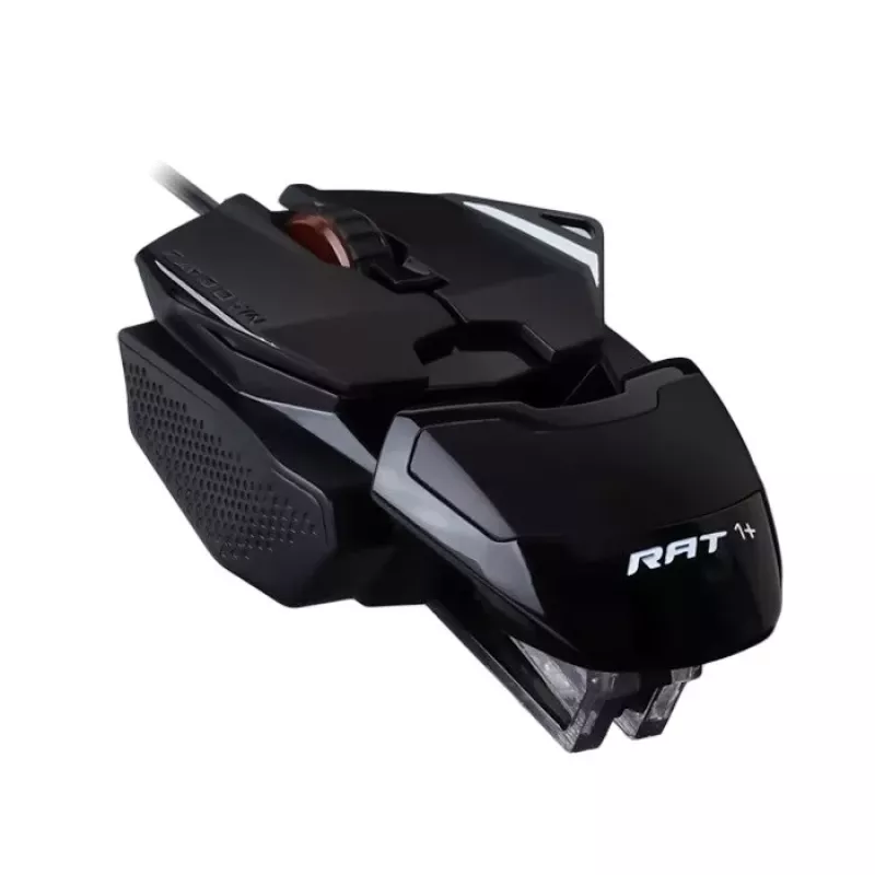 Mad Catz THE AUTHENTIC R.A.T. 1+ Gaming Mouse (MR01MCINBL000-0) - Melns/Sarkans