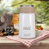 Maestro MR-1646-80 Dinner Thermos 0.8 L Nerūsējošā tērauda vakuuma pārtikas trauks ar salokāmu karoti