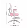 MARK ADLER Junior 4.4 Pink Swivel Desk Chair