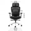 MARK ADLER Visioner 6.1 Black N N biroja krēsls