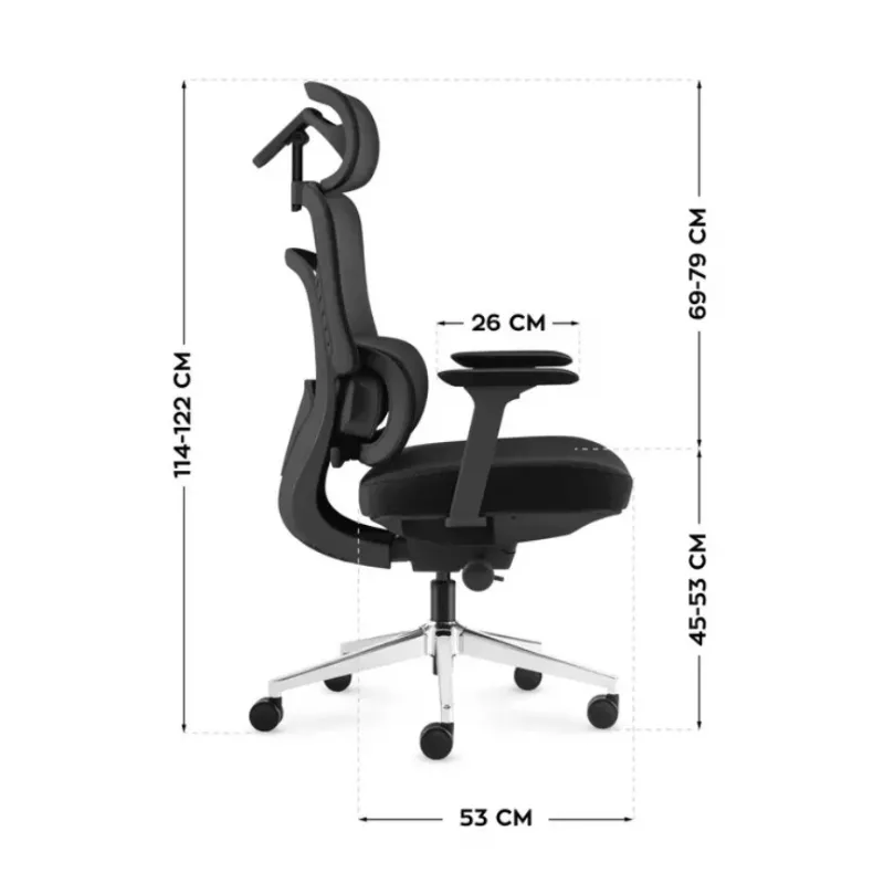 MARK ADLER Visioner 6.1 Black N N biroja krēsls