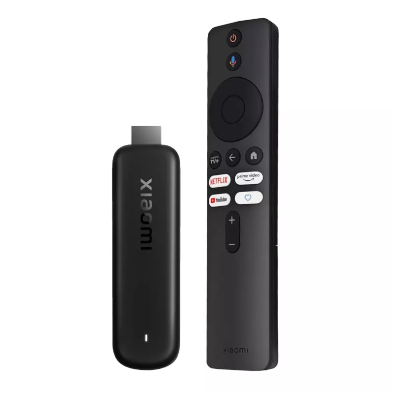 Xiaomi TV Stick HD (2nd Gen) - 1080p straumēšanas multivides atskaņotājs, Android TV 11, 1GB RAM, 8GB krātuve, Bluetooth 5.0, Melns