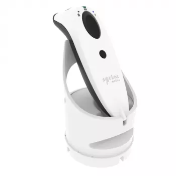 Socket Mobile SocketScan S720 rokas svītrkodu skeneris 1D 2D bezvadu Bluetooth balts ar uzlādes statīvu
