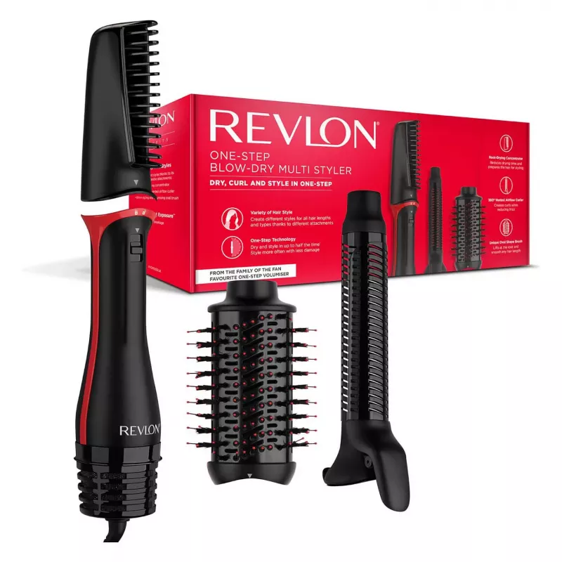 REVLON Matu žāvētājs un daudzstilētājs One-Step OneStep Melns Sarkans (RVDR5333E)