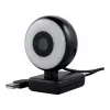 WEMISS CM-A2 Stream Series ar apgaismojuma gredzenu Full HD tīmekļa kamera, 1/3 inch CMOS sensors, melna