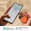Chipolo LOOP – Uzlādējams Bluetooth izsekotājs ar silikona cilpu iOS un Android ierīcēm, 4 komplekts (Charcoal, Chalk, Navy, Coral)