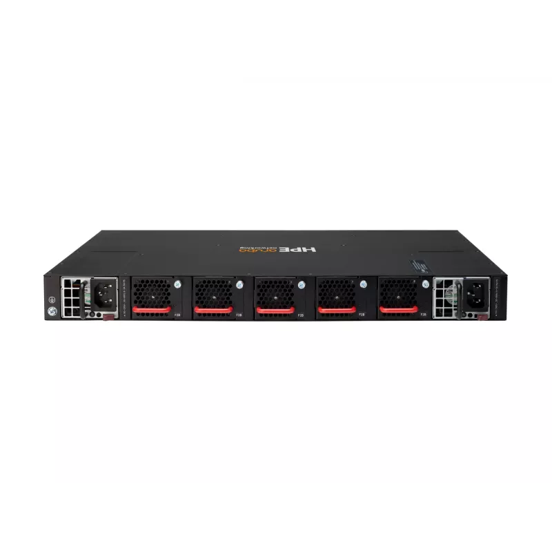 HPE Aruba 8320 48-Port 10GbE SFP+ un 6-Port 40GbE QSFP+ pārvaldīts Layer 3 slēdzis ar 2x 400W barošanas blokiem, 5x ventilatoriem, stiprinājuma komplektu, TAA atbilstīgs