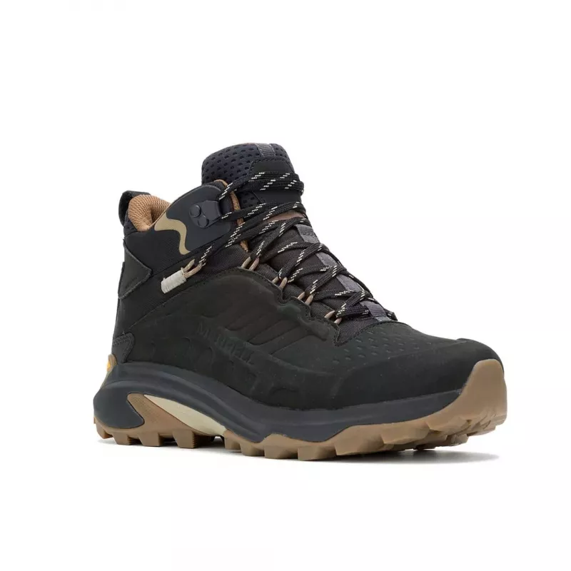 Merrell Moab Speed 2 Leather Mid Hiking Boots - Melns - ASV Vīriešu 10.5