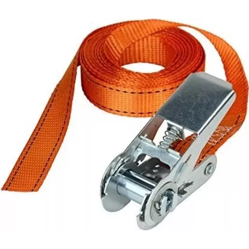 Master Lock Ratchet Tie-Down Strap 3209EURDAT - 5m, 400kg WLL, Orange